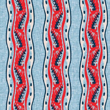 İndigo mavisi dikey kırık çizgiler, denizdeki pürüzsüz desen. Modern marin çizgili denizci baskısı. Klasik Nantucket kumaş tarzı. Yaz deniz dekoru. Hazırsı erkeksi moda baskısı.