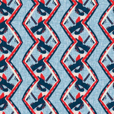 İndigo mavisi dikey kırık çizgiler, denizdeki pürüzsüz desen. Modern marin çizgili denizci baskısı. Klasik Nantucket kumaş tarzı. Yaz deniz dekoru. Hazırsı erkeksi moda baskısı.