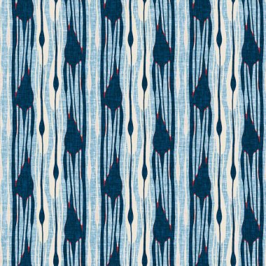 İndigo mavisi dikey kırık çizgiler, denizdeki pürüzsüz desen. Modern marin çizgili denizci baskısı. Klasik Nantucket kumaş tarzı. Yaz deniz dekoru. Hazırsı erkeksi moda baskısı.