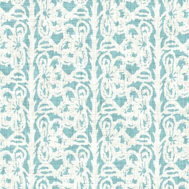 Ege deniz mavisi çizgili desenli keten desenli arka plan. Yazlık yaşam tarzı ev dekorasyonu efekti. Deniz yeşili yıkama grunge dalga çizgisi bulanık. Dekoratif tekstil dikişsiz desen