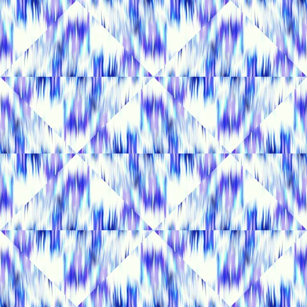 Optique glitch triangle cravate colorant texture géométrique fond. Matériau de grille patchwork sans couture à effet d'écoulement liquide. Modèle de flou fluide panaché humide moderne. — Photo