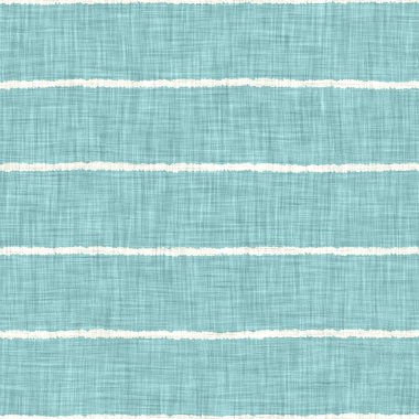 Ege deniz mavisi çizgili desenli keten desenli arka plan. Yazlık yaşam tarzı ev dekorasyonu efekti. Deniz yeşili yıkama grunge dalga çizgisi bulanık. Dekoratif tekstil dikişsiz desen