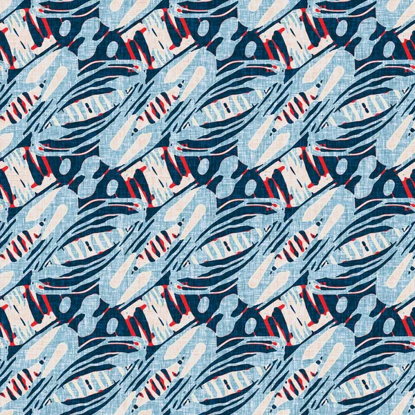 İndigo mavisi noktalı şebeke, denizdeki kusursuz şablonu kontrol et. Modern düzensiz deniz çizgisi geometrik denizci baskısı. Klasik Nantucket kumaş tarzı. Yaz deniz dekoru. Erkeksi moda baskısı