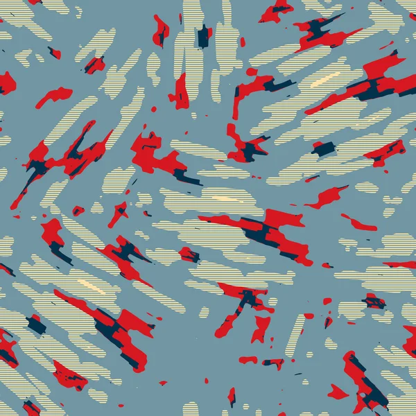 Klasik deniz mavisi, kırmızı, sarı, dikişsiz doku. Modern retro-yüzme modadan izler giyer. Memphis tarzı maskülen grunge soyut arka plan. Yüksek kaliteli jpg kumaşı.