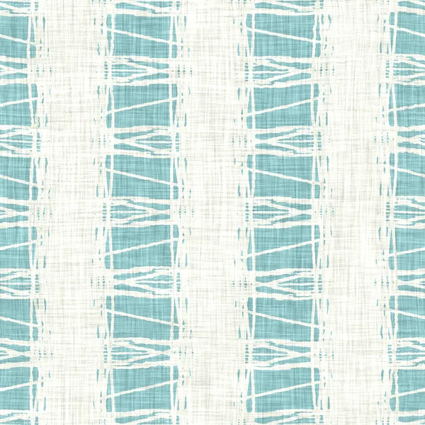 Aegean teal liner stripe modelado fundo textura de linho. Verão costeira estilo de vida casa decoração efeito de tecido. Mar verde lavar grunge onda linha desfoque material. Padrão sem costura têxtil decorativo — Fotografia de Stock