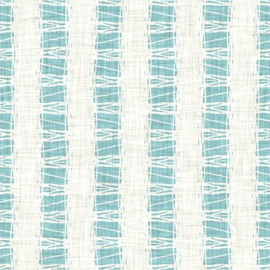 Ege deniz mavisi çizgili desenli keten desenli arka plan. Yazlık yaşam tarzı ev dekorasyonu efekti. Deniz yeşili yıkama grunge dalga çizgisi bulanık. Dekoratif tekstil dikişsiz desen