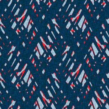 İndigo mavisi noktalı şebeke, denizdeki kusursuz şablonu kontrol et. Modern düzensiz deniz çizgisi geometrik denizci baskısı. Klasik Nantucket kumaş tarzı. Yaz deniz dekoru. Erkeksi moda baskısı