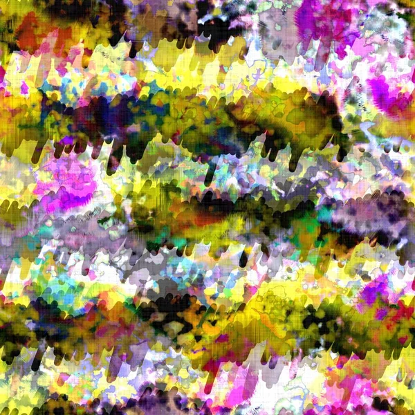 Dağınık yaz kravatlı batik plaj desenli. Kusursuz renkli lekeli uzay boyalı efekt modayı. Yumuşak döşenmiş arka plan yıkanmış. 