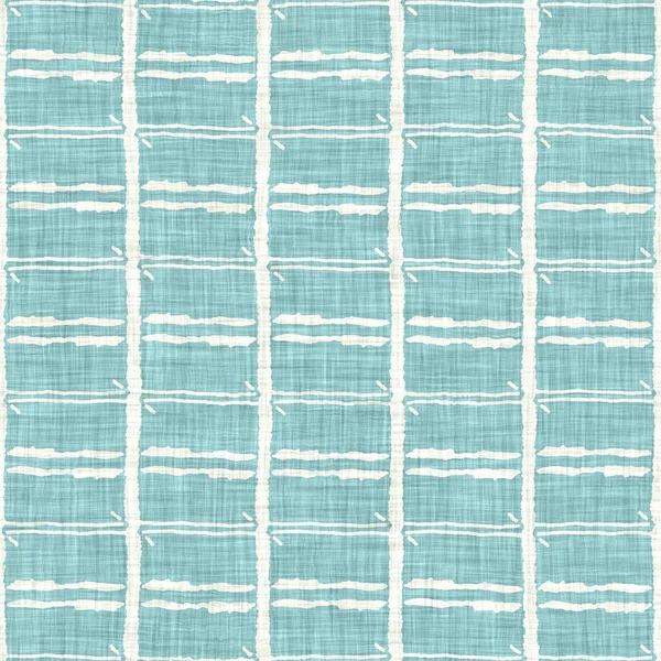 Ege deniz mavisi çizgili desenli keten desenli arka plan. Yazlık yaşam tarzı ev dekorasyonu efekti. Deniz yeşili yıkama grunge dalga çizgisi bulanık. Dekoratif tekstil dikişsiz desen