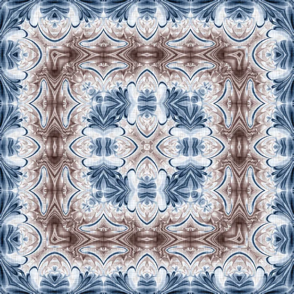 Koyu mavi bandana tarzı kravat izi. Kusursuz etnik ipekten ev dekorasyonu, erkeksi renkte fayanslar. Modern vintage yastık, yastık ve boho moda tekrarı için.