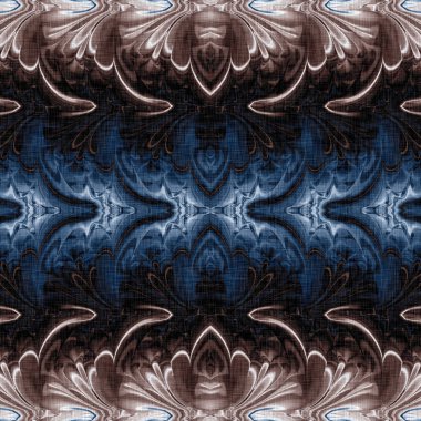 Koyu mavi bandana tarzı kravat izi. Kusursuz etnik ipekten ev dekorasyonu, erkeksi renkte fayanslar. Modern vintage yastık, yastık ve boho moda tekrarı için.