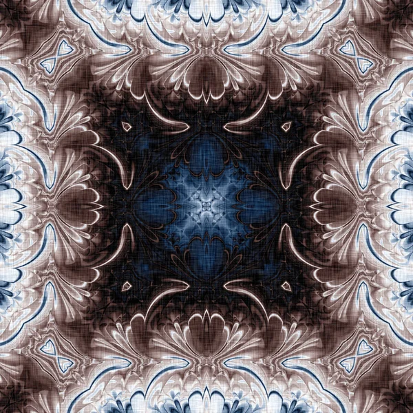 Koyu mavi bandana tarzı kravat izi. Kusursuz etnik ipekten ev dekorasyonu, erkeksi renkte fayanslar. Modern vintage yastık, yastık ve boho moda tekrarı için.