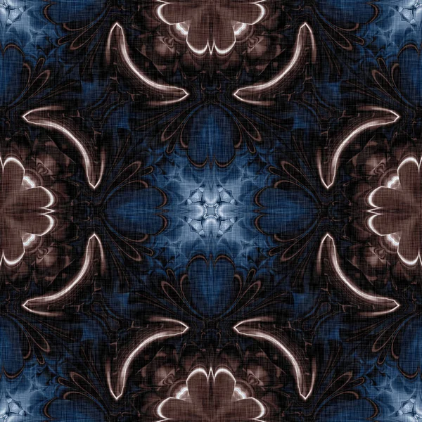 Koyu mavi bandana tarzı kravat izi. Kusursuz etnik ipekten ev dekorasyonu, erkeksi renkte fayanslar. Modern vintage yastık, yastık ve boho moda tekrarı için.