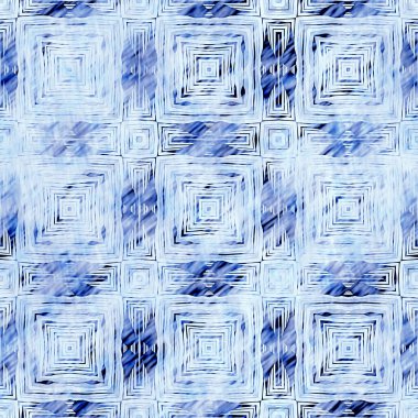 Çivit mavisi grunge çamaşır bezi izi deseni. Modern rustik nantucket solgun aşınmış kumaş efektli arka plan. Erkek kravatı ev deco moda geometrik tasarımı boyanmış