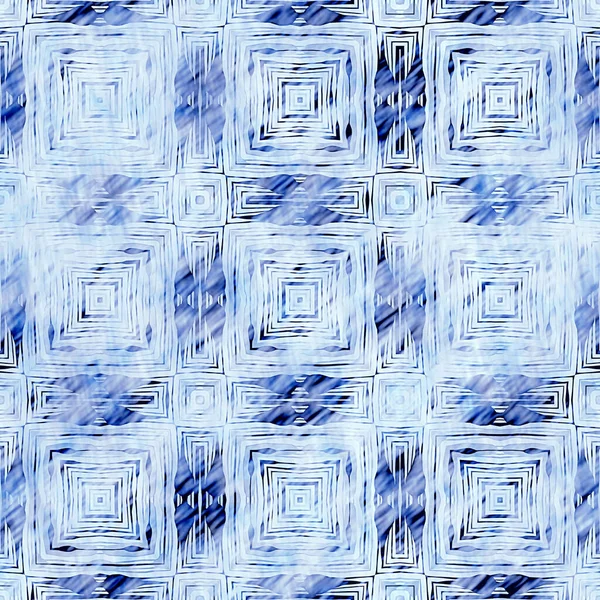 Çivit mavisi grunge çamaşır bezi izi deseni. Modern rustik nantucket solgun aşınmış kumaş efektli arka plan. Erkek kravatı ev deco moda geometrik tasarımı boyanmış