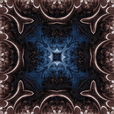 Koyu mavi bandana tarzı kravat izi. Kusursuz etnik ipekten ev dekorasyonu, erkeksi renkte fayanslar. Modern vintage yastık, yastık ve boho moda tekrarı için.