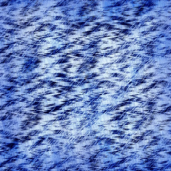 Indigo blue mottled grunge wash linen print pattern. Modern nantucket distressed fabric textile effect background in nautical maritime style. Masculine tie dye worn home deco fashion batik design — Stock Photo, Image