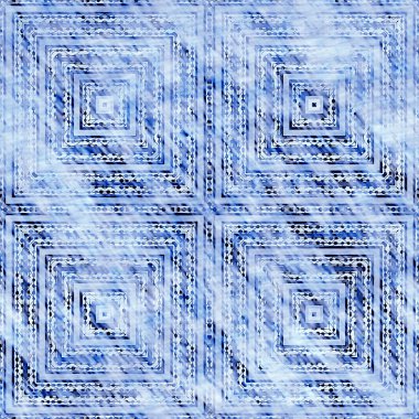 Çivit mavisi grunge çamaşır bezi izi deseni. Modern rustik nantucket solgun aşınmış kumaş efektli arka plan. Erkek kravatı ev deco moda geometrik tasarımı boyanmış