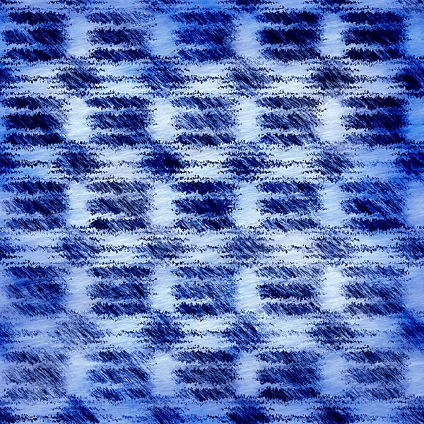 Indigo bleu moucheté motif de lin de lavage grunge. Moderne nantucket tissu affligé effet textile fond dans le style maritime nautique. Cravate masculine colorant porté maison déco mode design batik — Photo