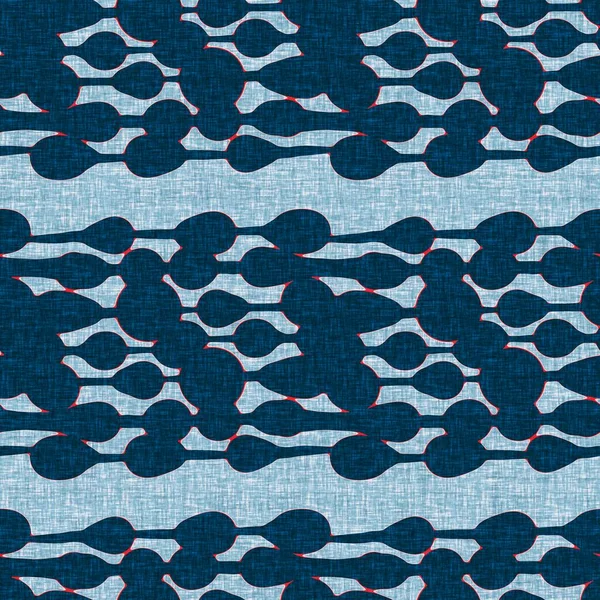 Ίντιγκο μπλε οριζόντια σπασμένη λωρίδα ναυτική αδιάλειπτη μοτίβο. Μοντέρνα ναυτική γραμμή ριγέ ναυτικό αποτύπωμα. Κλασσικό υφασμάτινο ναντάκετ στυλ. Καλοκαιρινή διακόσμηση. Preppy αρρενωπό σχέδιο μόδας — Φωτογραφία Αρχείου