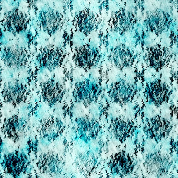 Aegean Teal blue grunge dyed bleed wash mottled linen print pattern. Modern distressed textile effect background in nautical maritime style. Masculine tie dye worn home decor fashion streaked design — стокове фото