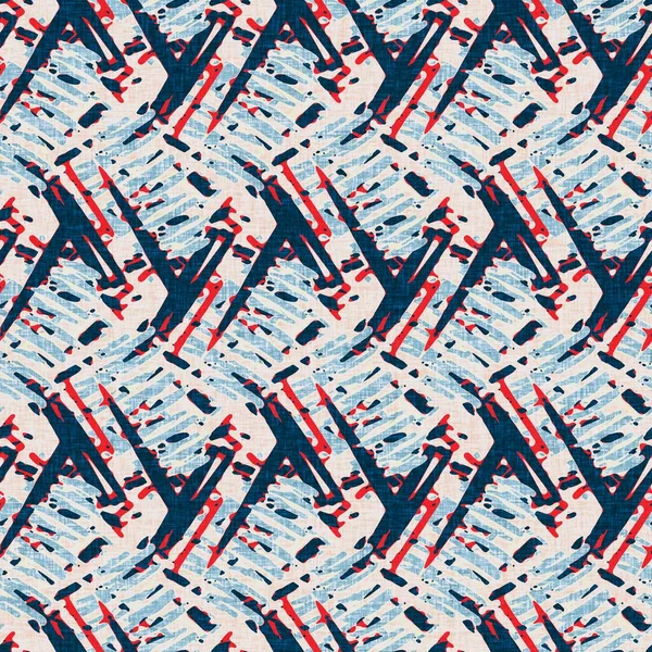 İndigo mavisi yatay kırık çizgili, denizdeki pürüzsüz desen. Modern deniz hattı çizgili denizci baskısı. Klasik Nantucket kumaş tarzı. Yaz deniz dekoru. Hazırsı erkeksi moda baskısı.