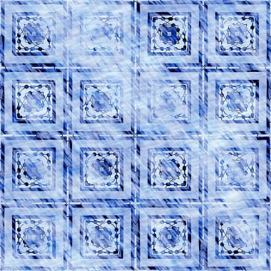 Çivit mavisi grunge çamaşır bezi izi deseni. Modern rustik nantucket solgun aşınmış kumaş efektli arka plan. Erkek kravatı ev deco moda geometrik tasarımı boyanmış