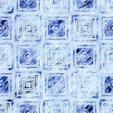 Çivit mavisi grunge çamaşır bezi izi deseni. Modern rustik nantucket solgun aşınmış kumaş efektli arka plan. Erkek kravatı ev deco moda geometrik tasarımı boyanmış