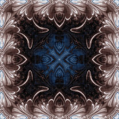 Koyu mavi bandana tarzı kravat izi. Kusursuz etnik ipekten ev dekorasyonu, erkeksi renkte fayanslar. Modern vintage yastık, yastık ve boho moda tekrarı için.