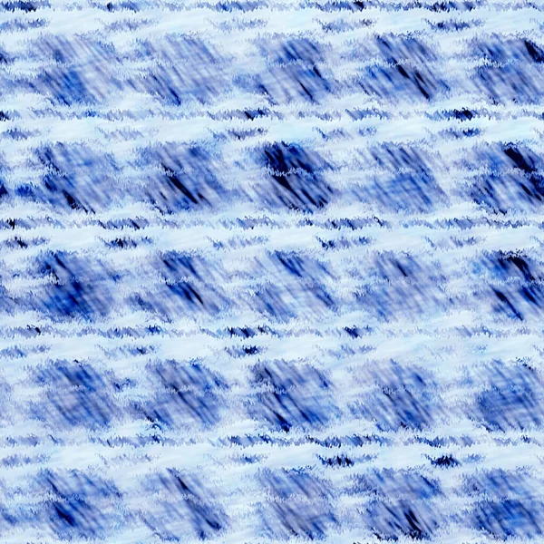 Indigo blue mottled grunge wash linnen print pattern. Vintage nantucket distress fabric textiled effect background in nautical maritime style. Masculine tie dyed worn home deco fashion batik design — Foto de Stock