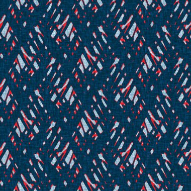 İndigo mavisi noktalı şebeke, denizdeki kusursuz şablonu kontrol et. Modern düzensiz deniz çizgisi geometrik denizci baskısı. Klasik Nantucket kumaş tarzı. Yaz deniz dekoru. Erkeksi moda baskısı