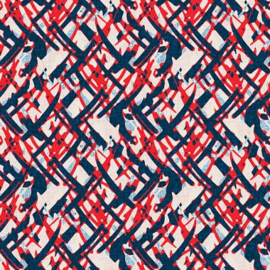 İndigo mavisi noktalı şebeke, denizdeki kusursuz şablonu kontrol et. Modern düzensiz deniz çizgisi geometrik denizci baskısı. Klasik Nantucket kumaş tarzı. Yaz deniz dekoru. Erkeksi moda baskısı