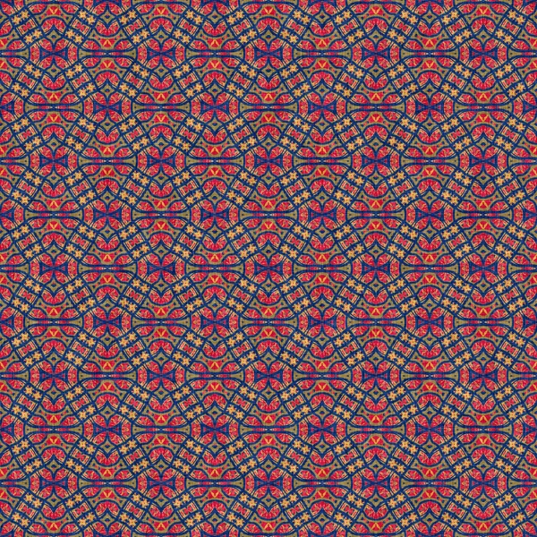 Hint boho yaz bandanası kusursuz simetrik desen. Çok yönlü maskülen kırmızı atkı izi kaleydoskopik çiçek desenli..