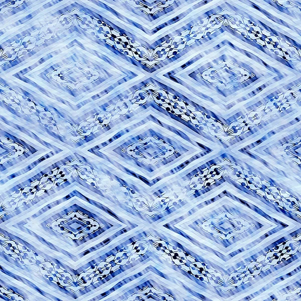 Çivit mavisi grunge çamaşır bezi izi deseni. Modern rustik nantucket solgun aşınmış kumaş efektli arka plan. Erkek kravatı ev deco moda geometrik tasarımı boyanmış