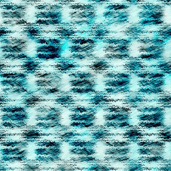 Egeiska Teal blå grunge färgad blöda tvätta fläckig linne mönster. Modern nödställd textil effekt bakgrund i nautisk maritim stil. maskulin slips färg slitna heminredning mode randig design — Stockfoto