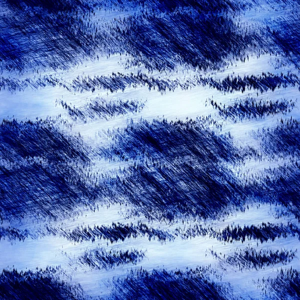 Indigo azul manchado grunge lavagem padrão de impressão de linho. Moderno nantucket tecido angustiado efeito têxtil fundo em estilo marítimo náutico. masculino tie dye desgastado casa deco moda batik design — Fotografia de Stock