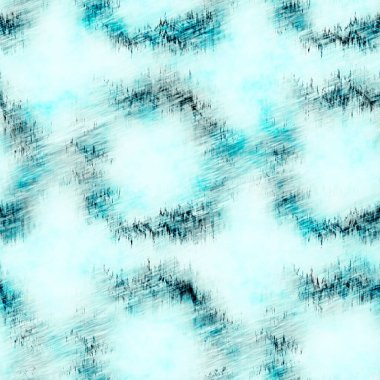 Ege Teal mavisi grunge boyalı kan lekeli keten desenli yıkama. Denizcilik tarzında modern tekstil efektleri. Erkeksi kravat boyası, ev dekorasyonu, çizgili tasarım.