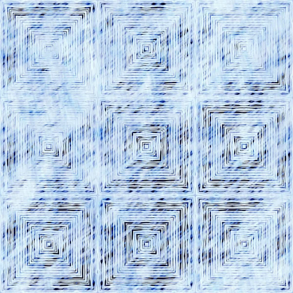 Çivit mavisi grunge çamaşır bezi izi deseni. Modern rustik nantucket solgun aşınmış kumaş efektli arka plan. Erkek kravatı ev deco moda geometrik tasarımı boyanmış