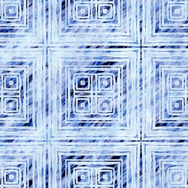 Çivit mavisi grunge çamaşır bezi izi deseni. Modern rustik nantucket solgun aşınmış kumaş efektli arka plan. Erkek kravatı ev deco moda geometrik tasarımı boyanmış