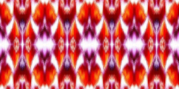 Geometrische zomer ombre das kleurstof batik streep rand patroon. Naadloze shibori ruimte geverfd gestreept effect mode rand. Uitgewassen boho strand dragen lint eindeloze tape. — Stockfoto