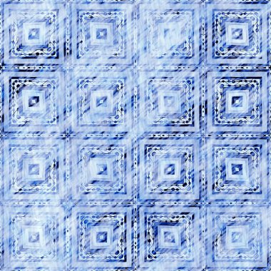Çivit mavisi grunge çamaşır bezi izi deseni. Modern rustik nantucket solgun aşınmış kumaş efektli arka plan. Erkek kravatı ev deco moda geometrik tasarımı boyanmış