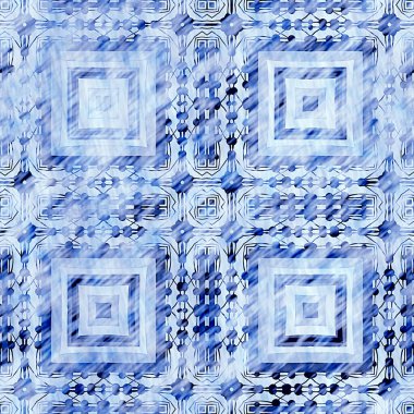 Çivit mavisi grunge çamaşır bezi izi deseni. Modern rustik nantucket solgun aşınmış kumaş efektli arka plan. Erkek kravatı ev deco moda geometrik tasarımı boyanmış