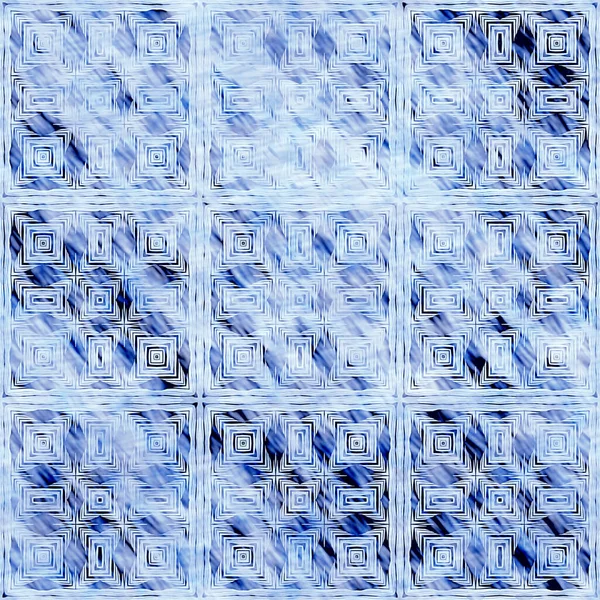 Çivit mavisi grunge çamaşır bezi izi deseni. Modern rustik nantucket solgun aşınmış kumaş efektli arka plan. Erkek kravatı ev deco moda geometrik tasarımı boyanmış