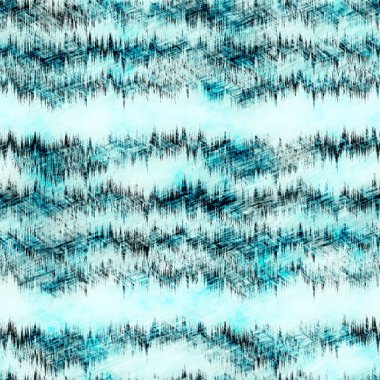 Ege Teal mavisi grunge boyalı kan lekeli keten desenli yıkama. Denizcilik tarzında modern tekstil efektleri. Erkeksi kravat boyası, ev dekorasyonu, çizgili tasarım.