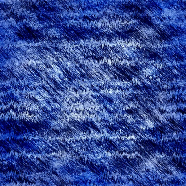 Indigo blue mottled grunge wash linen print pattern. Modern nantucket distressed fabric textile effect background in nautical maritime style. Masculine tie dye worn home deco fashion batik design — Stock Photo, Image