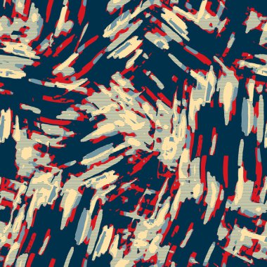  Klasik deniz mavisi, kırmızı, sarı, dikişsiz doku. Modern retro-yüzme modadan izler giyer. Memphis tarzı maskülen grunge soyut arka plan. Yüksek kaliteli jpg kumaşı.