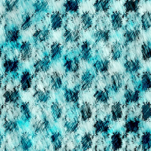 Aegean Teal blue grunge dyed bleed wash mottled linen print pattern. Modern distressed textile effect background in nautical maritime style. Masculine tie dye worn home decor fashion streaked design — стокове фото