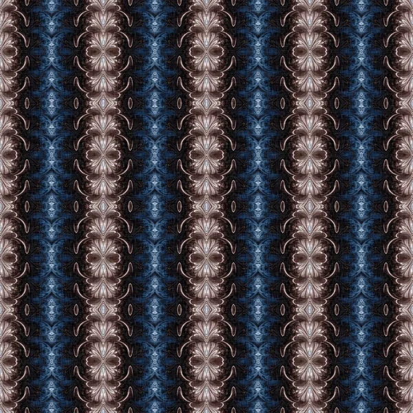 Dark indigo blue white bandanna style tye dye print pattern. Seamless ethnic silk home decor design with masculine colour tile. For modern vintage cushion, pillow and bohemian fashion repeat print. — Stock Photo, Image