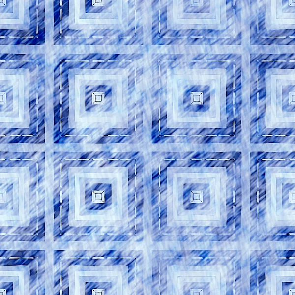 Indigo blauwe grunge wassen linnen print patroon. Moderne rustieke nantucket noodlijdende stof textiel effect achtergrond in bleke versleten stijl. Mannelijke stropdas geverfd home deco mode geometrisch ontwerp — Stockfoto