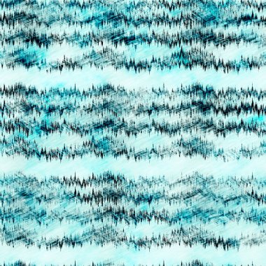 Ege Teal mavisi grunge boyalı kan lekeli keten desenli yıkama. Denizcilik tarzında modern tekstil efektleri. Erkeksi kravat boyası, ev dekorasyonu, çizgili tasarım.